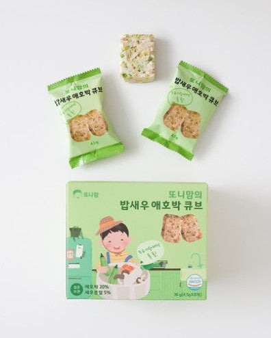 또니맘 밥새우 애호박 동결건조 이유식 큐브 32g (4g X 8p)