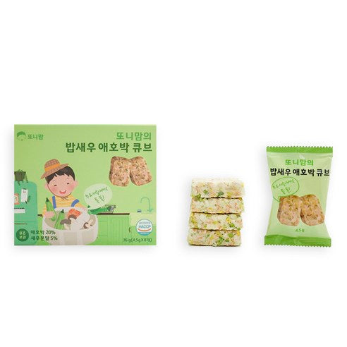 또니맘 밥새우 애호박 동결건조 이유식 큐브 32g (4g X 8p)